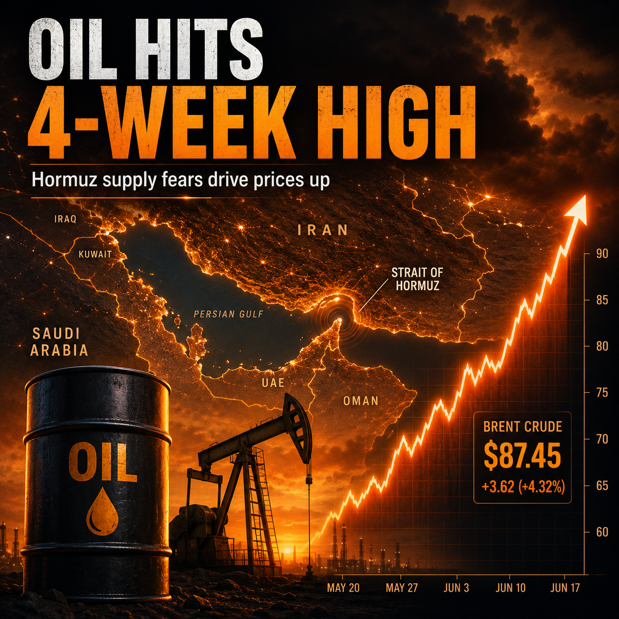 Нефть обновила четырёхнедельный максимум