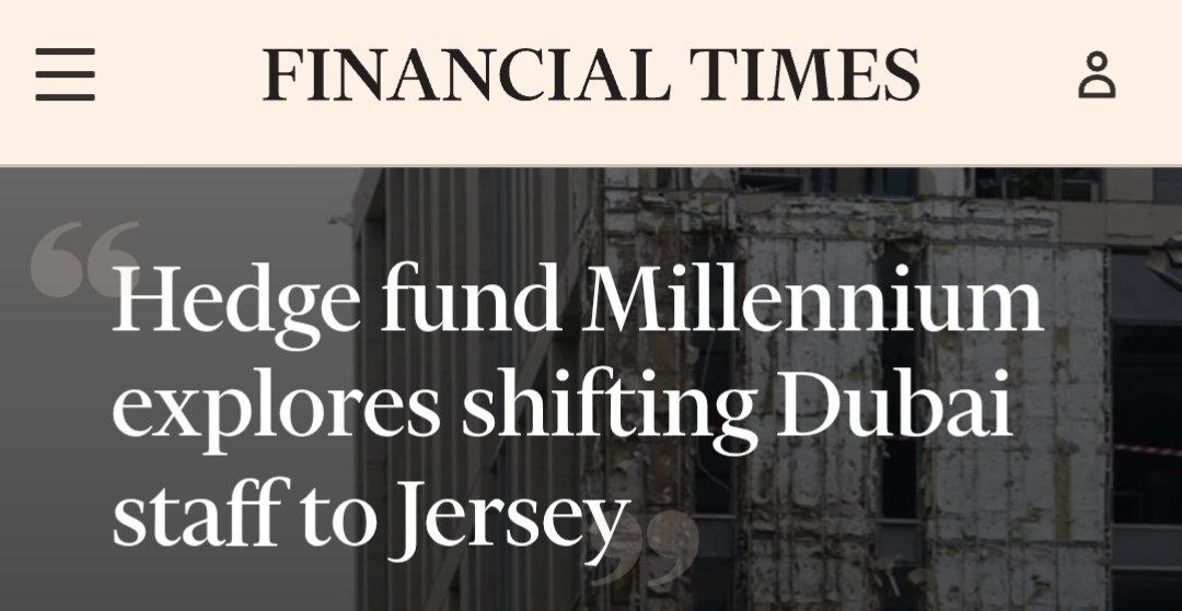 Финансисты релоцируют из Дубая.