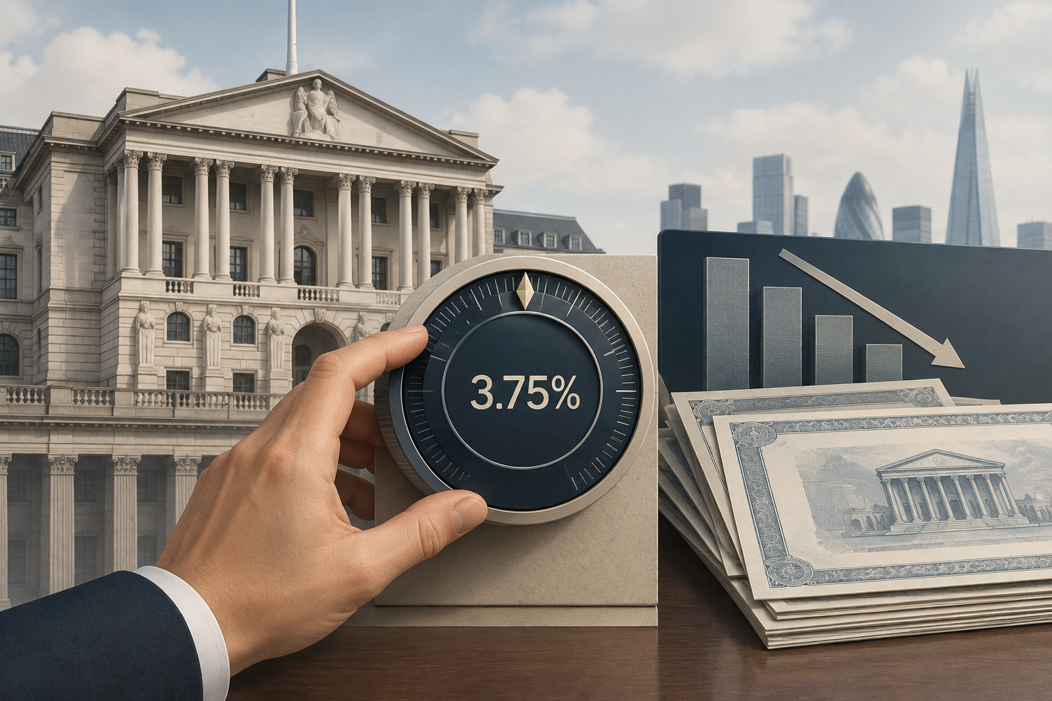 Банк Англии сохранил ставку на уровне 3,75%